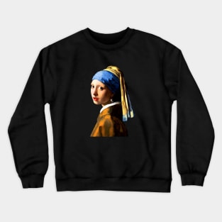 Girl with a pearl earring Crewneck Sweatshirt